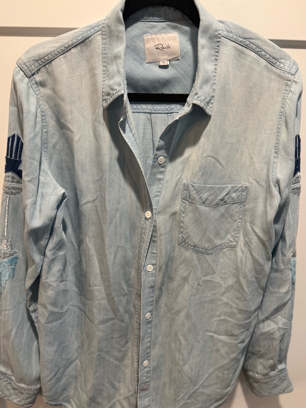 Rails Light Blue Women’s Casual Button-Down Shirt